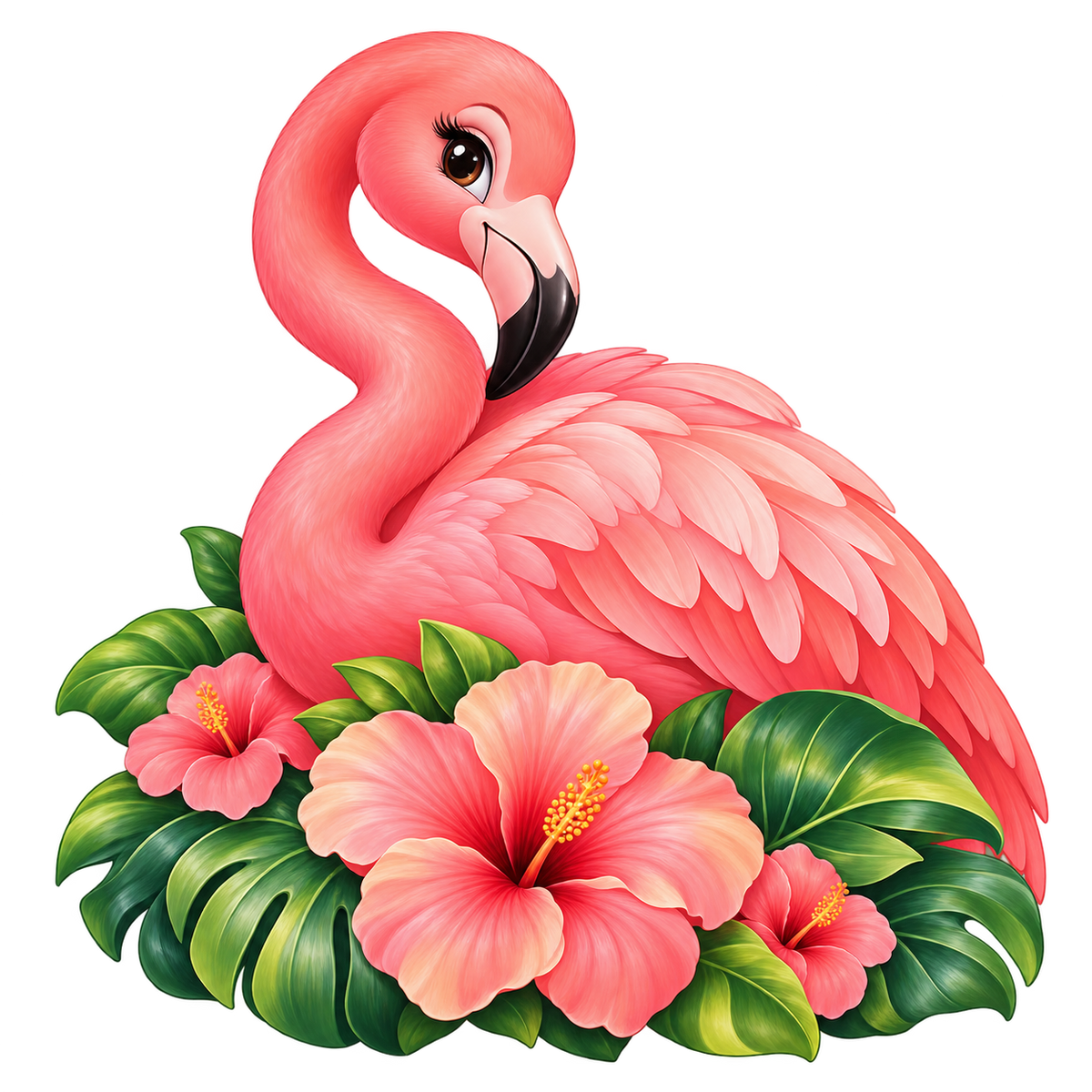 Tropical Flamingo standalone decal only