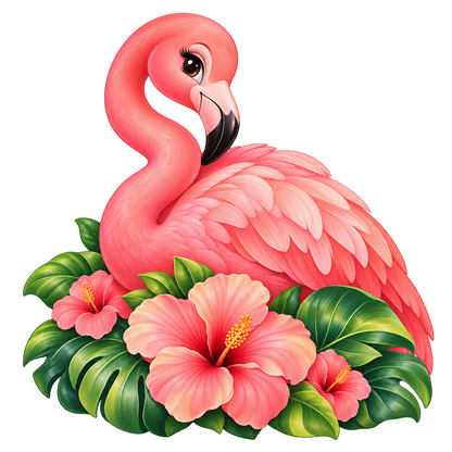 Tropical Flamingo standalone decal only