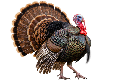 Spring Gobbler Wild Turkey Realistic Large Wall Decal transparent artwork