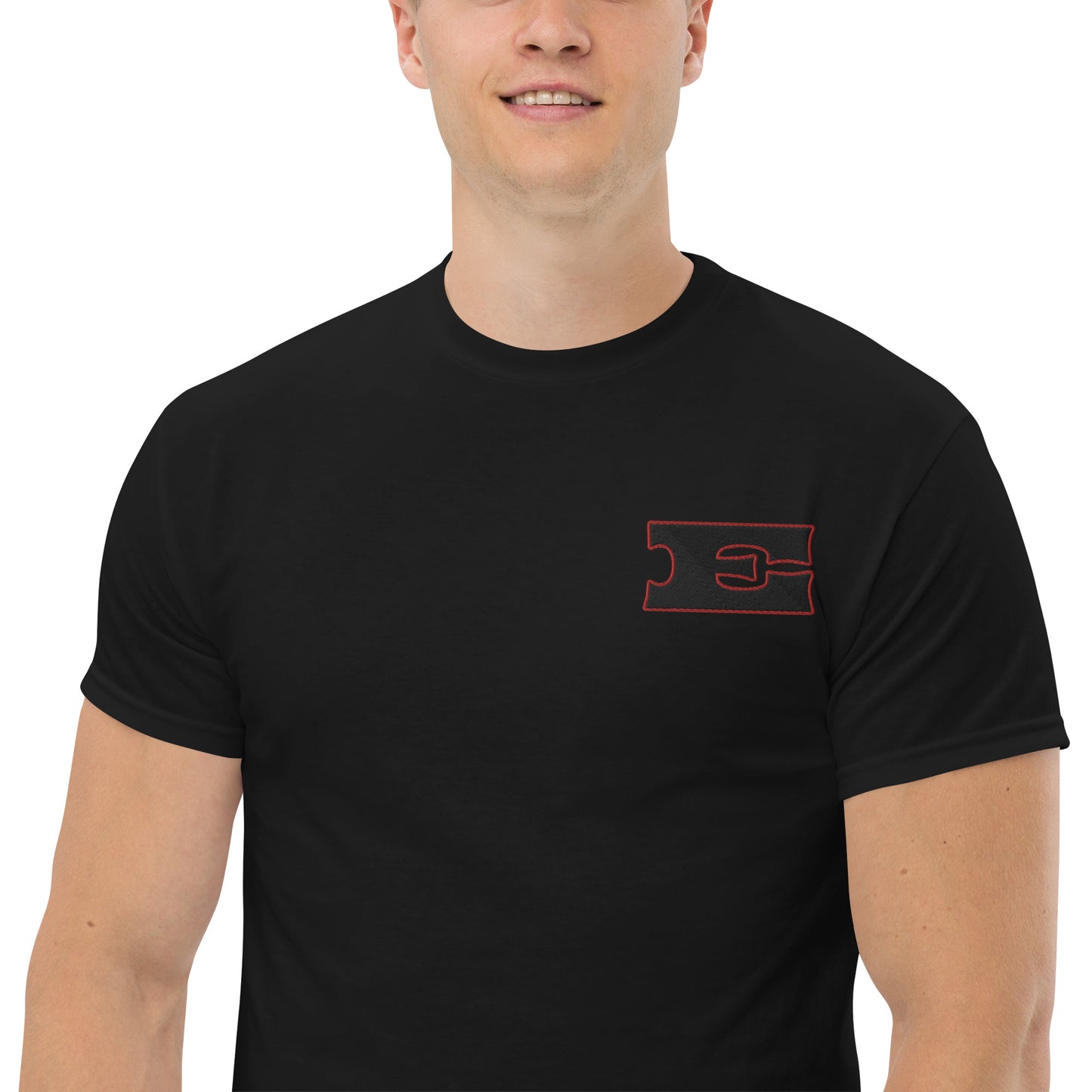 Letter "E" Embroidered Unisex classic tee 2 color logo