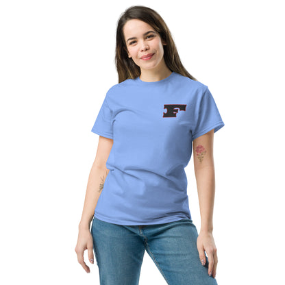 Letter "F" Embroidered Unisex classic tee 2 Color Logo