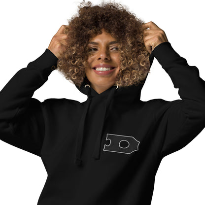 Letter "D" Embroidered Unisex Hoodie 2 color logo