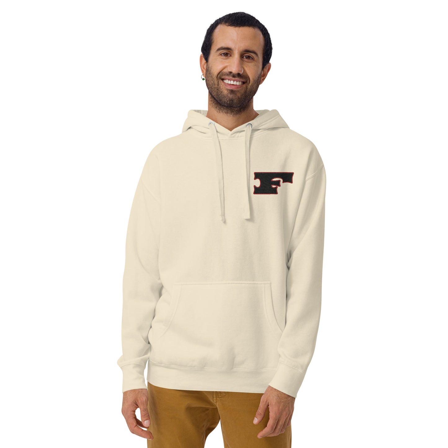 Letter "F" Embroidered Unisex Hoodie 2 Color Logo