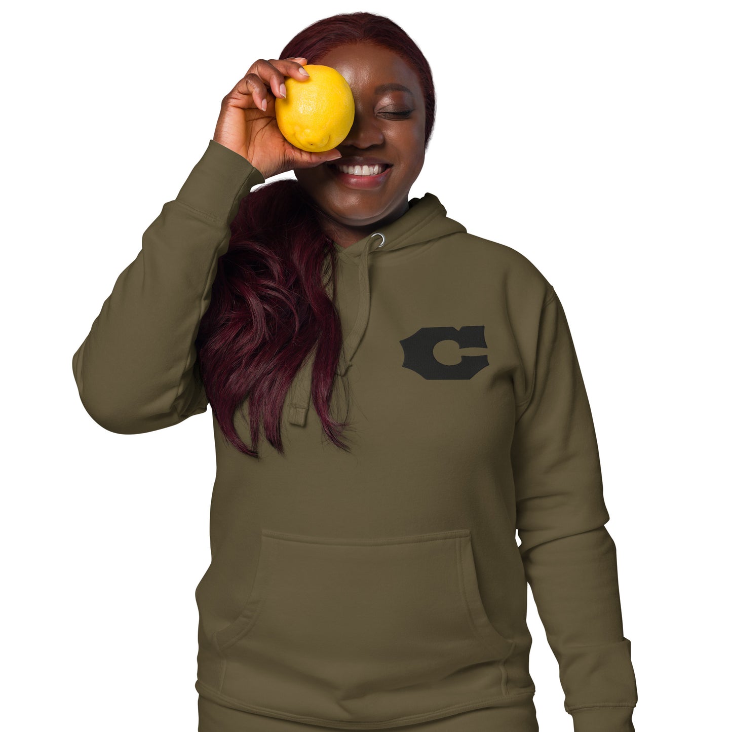 Letter "C" Embroidered Unisex Hoodie