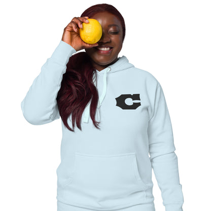 Letter "C" Embroidered Unisex Hoodie
