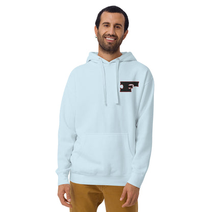 Letter "F" Embroidered Unisex Hoodie 2 Color Logo