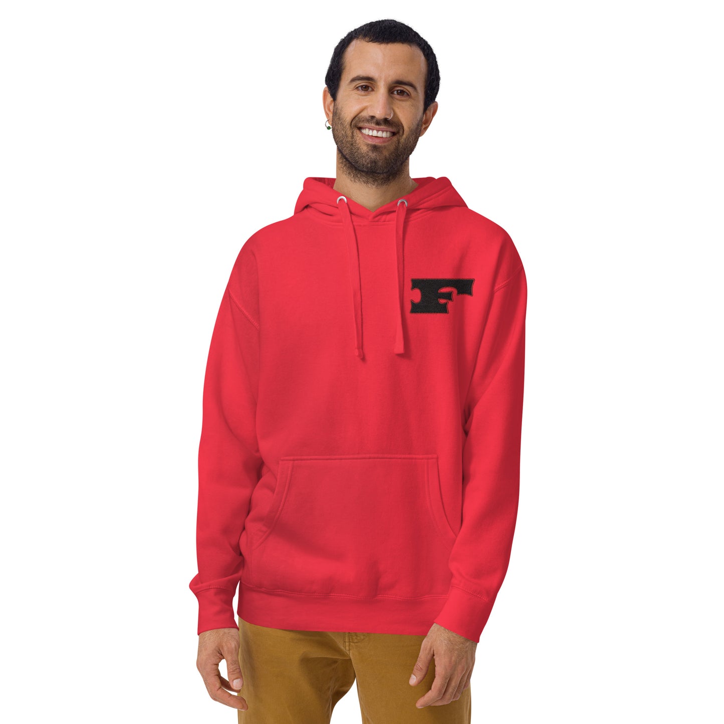 Letter "F" Embroidered Unisex Hoodie 2 Color Logo