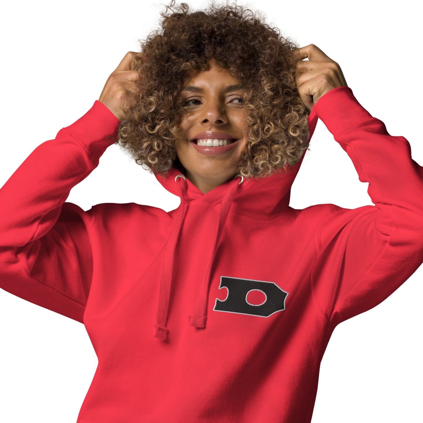 Letter "D" Embroidered Unisex Hoodie 2 color logo