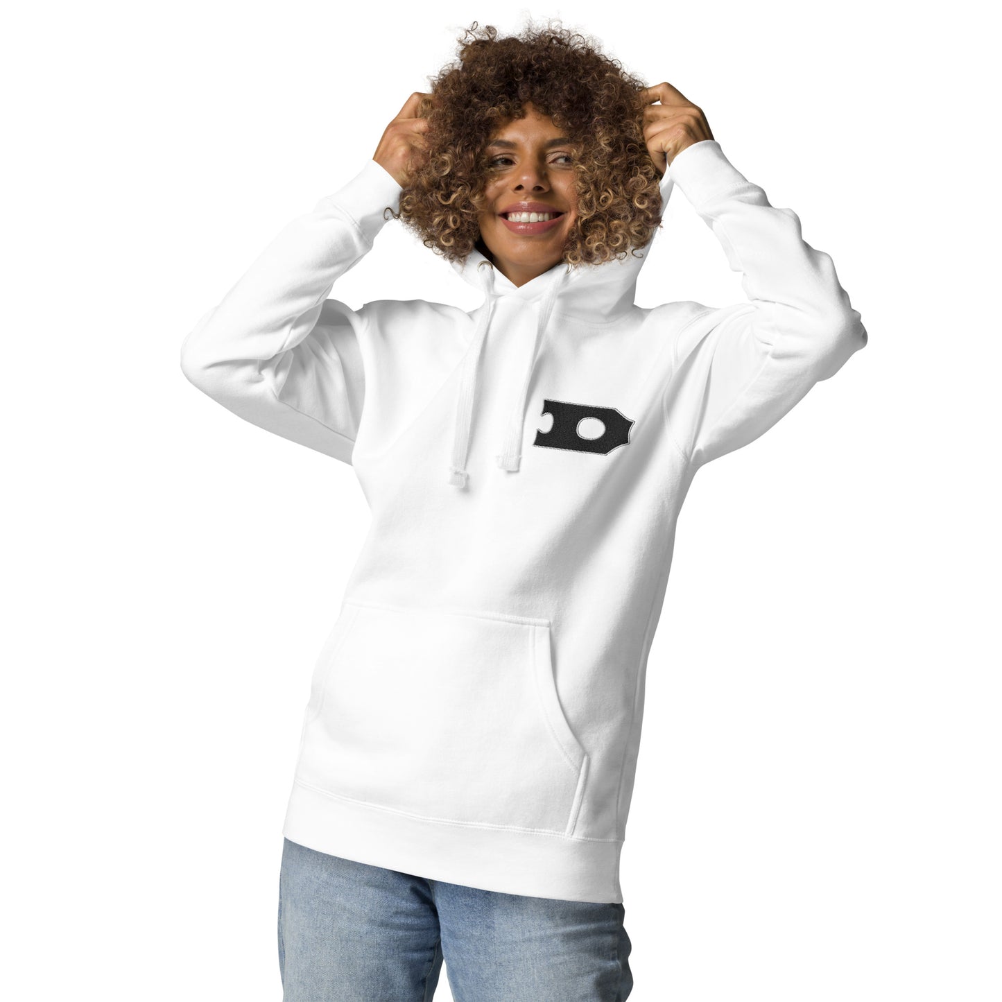Letter "D" Embroidered Unisex Hoodie 2 color logo