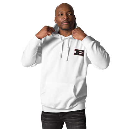 Letter "E" Embroidered Unisex Hoodie 2 color logo