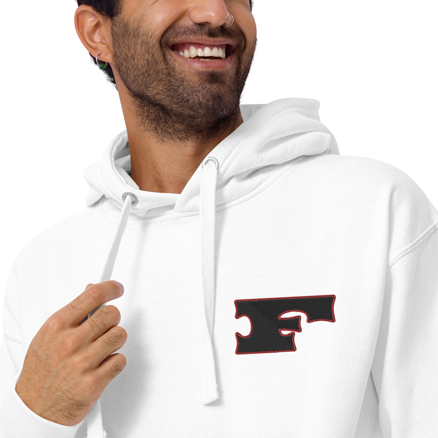 Letter "F" Embroidered Unisex Hoodie 2 Color Logo