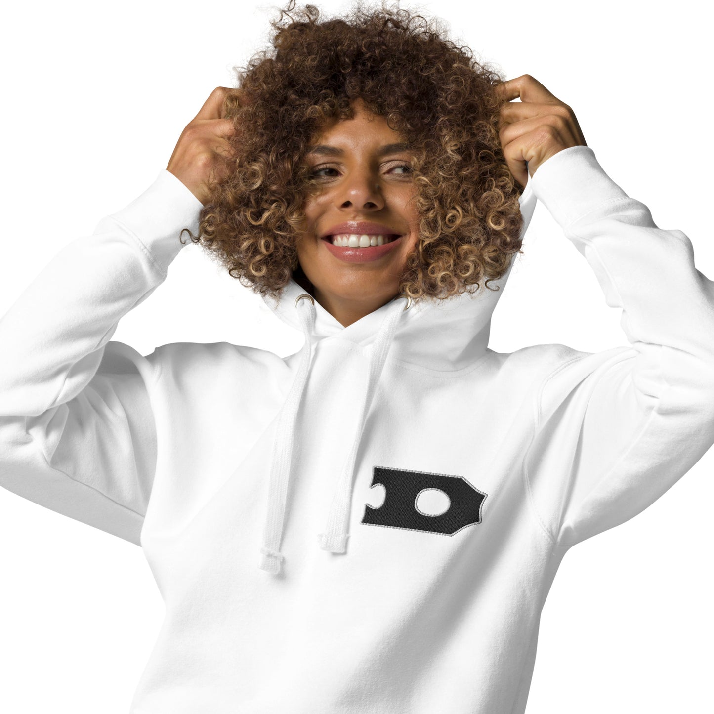 Letter "D" Embroidered Unisex Hoodie 2 color logo