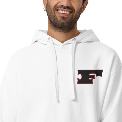 Letter "F" Embroidered Unisex Hoodie 2 Color Logo