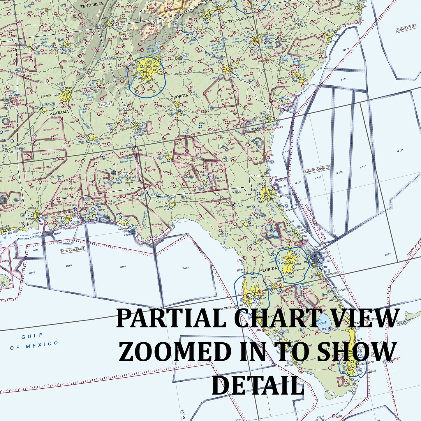 Aeronautical Planning Chart of the United States Wall Mural