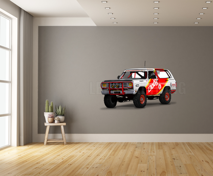 1983 Dodge Ramcharger Car Art Wall Decal