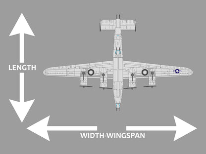 B-24J LIBERATOR Underside Airplane Ceiling / Wall Art Wall Decal