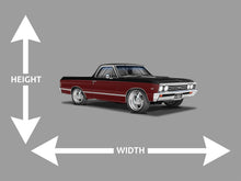 1967 Classic Chevy El Camino Car Art Wall Decal