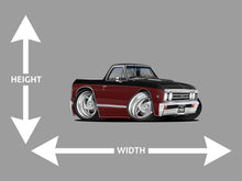 1967 Classic Chevy El Camino Hot Rod Car Art Wall Decal