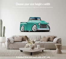 1955 Hot Rod Classic Chevy Pickup Truck Art Wall Decal