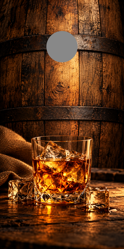 Whiskey Barrel Nights regulation gray hole-position proof marker
