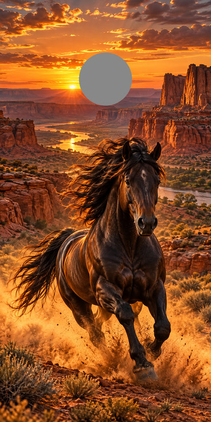 Wild Mustang Canyon regulation gray hole-position proof marker