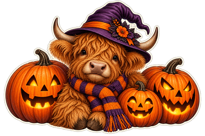 Witchy Highland Cow standalone