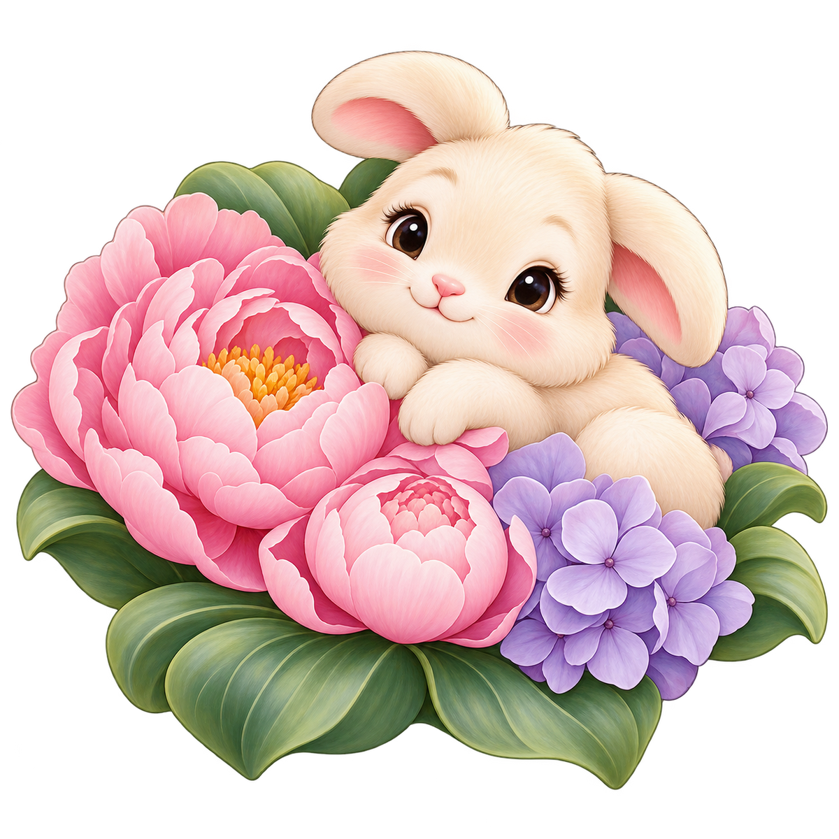 Woodland Bunny standalone decal only