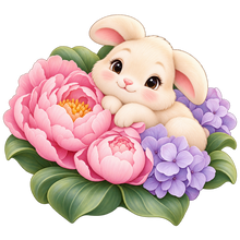 Woodland Bunny standalone decal only