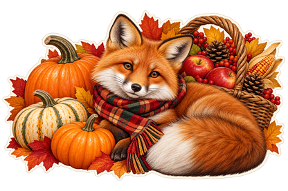 Woodland Thanksgiving Fox standalone