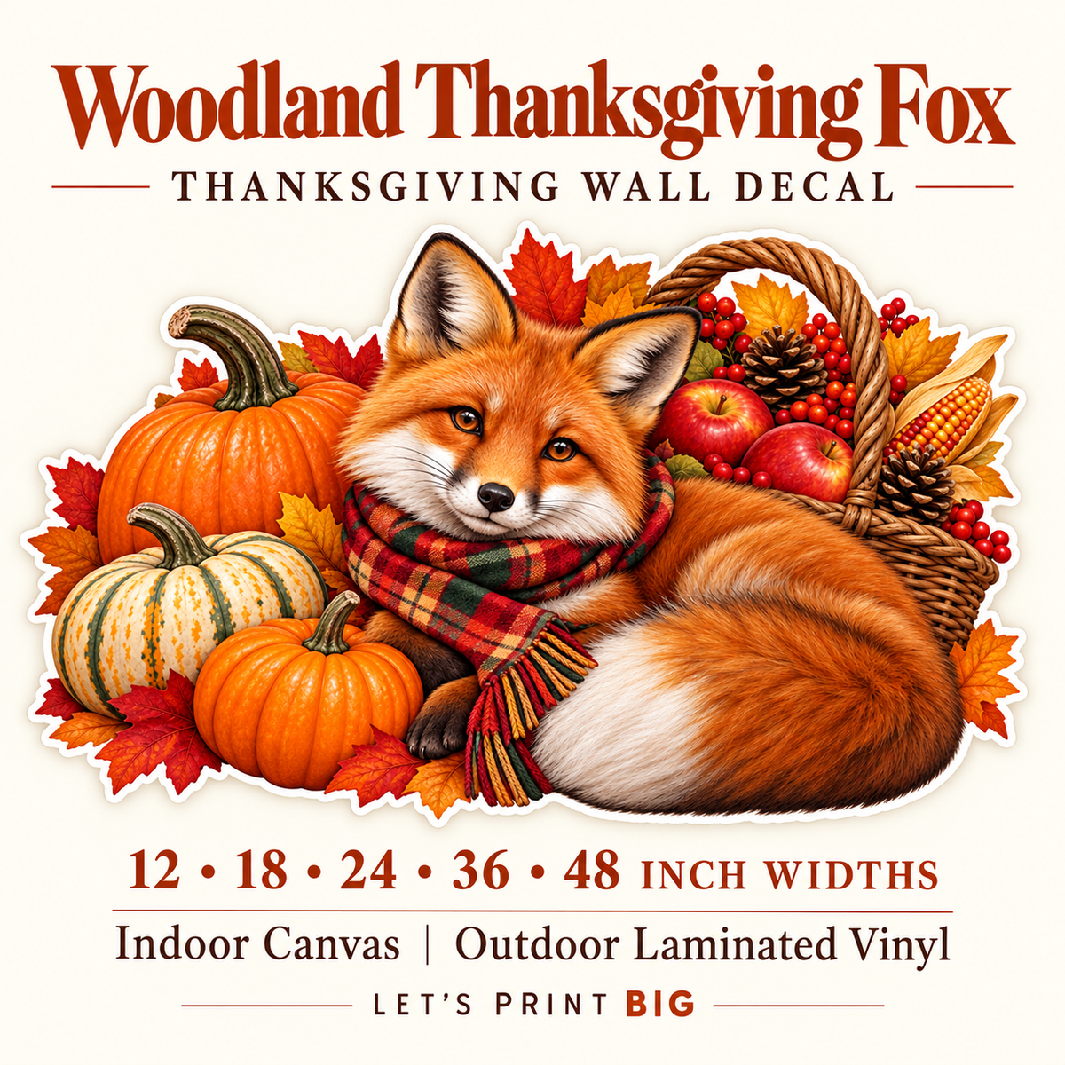 Woodland Thanksgiving Fox summary