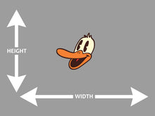 Cartoon Duck With Mouth Open Wall Art Decal