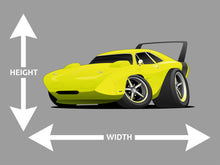 Car Art Plymouth Superbird Man cave Muscle Car Wall Decal height width