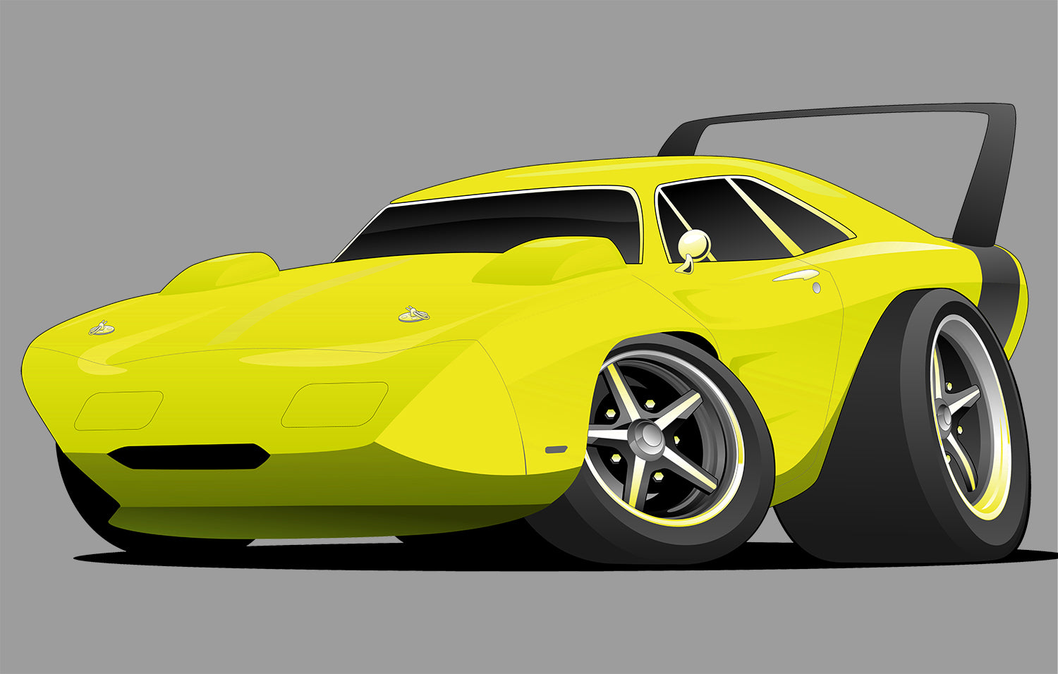 Car Art Plymouth Superbird Man cave Muscle Car Wall Decal proof