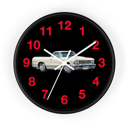1966 El Camino Car Art Muscle Car Wall clock