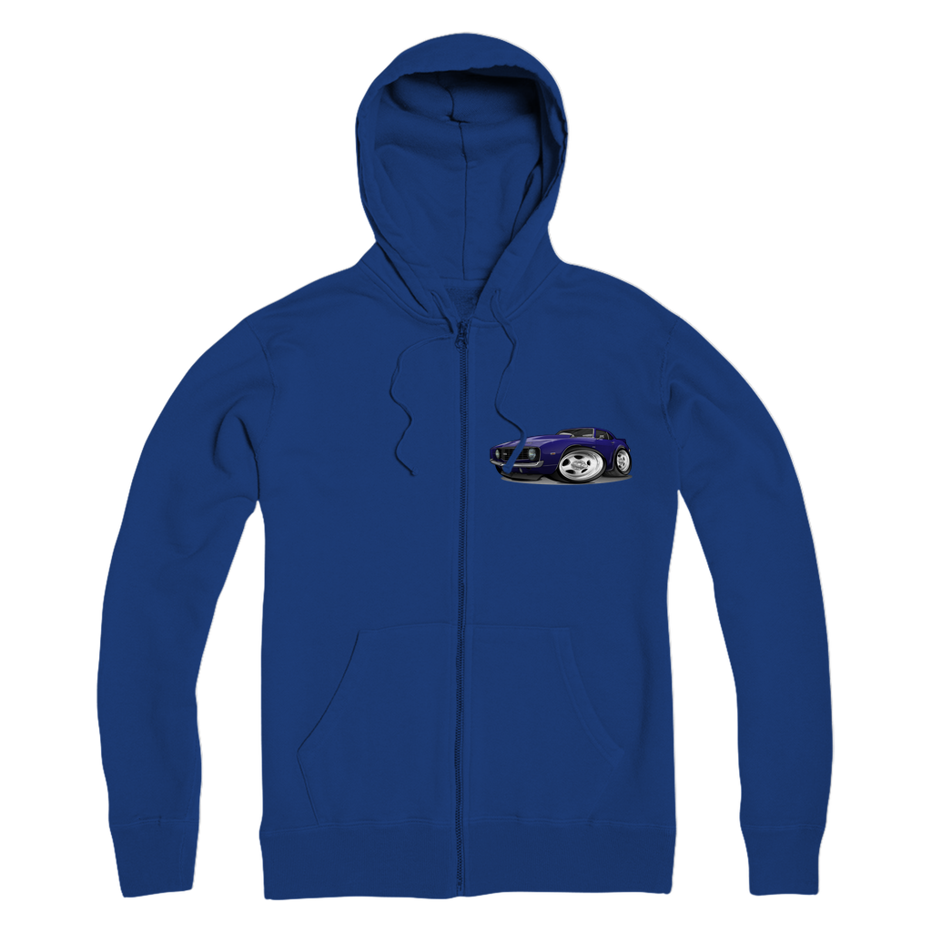 1st Generation Purple Camaro Premium Adult Zip Hoodie