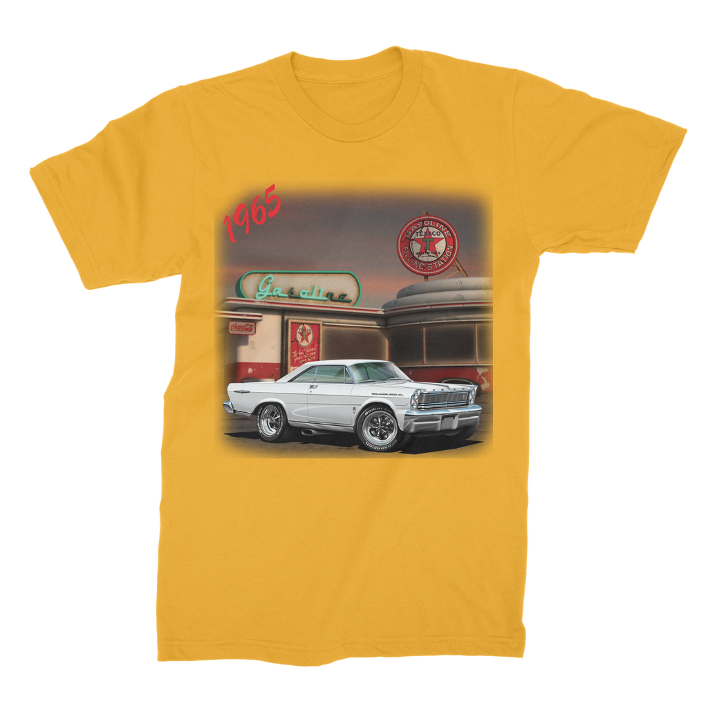 1965 White Galaxie Muscle Car Art Premium Jersey Men's T-Shirt