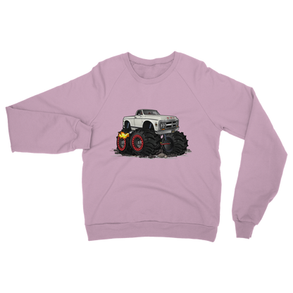 1972 GMC 4x4 Pickup Monster Truck with Rocks Car Art Classic Adult Sweatshirt