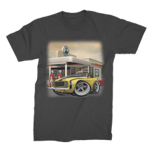 1st Generation Camaro Yellow Gas Station 2 Premium Jersey Men's T-Shirt