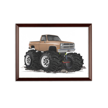 1986 4x4 Pickup Truck Sublimation Wall Plaque