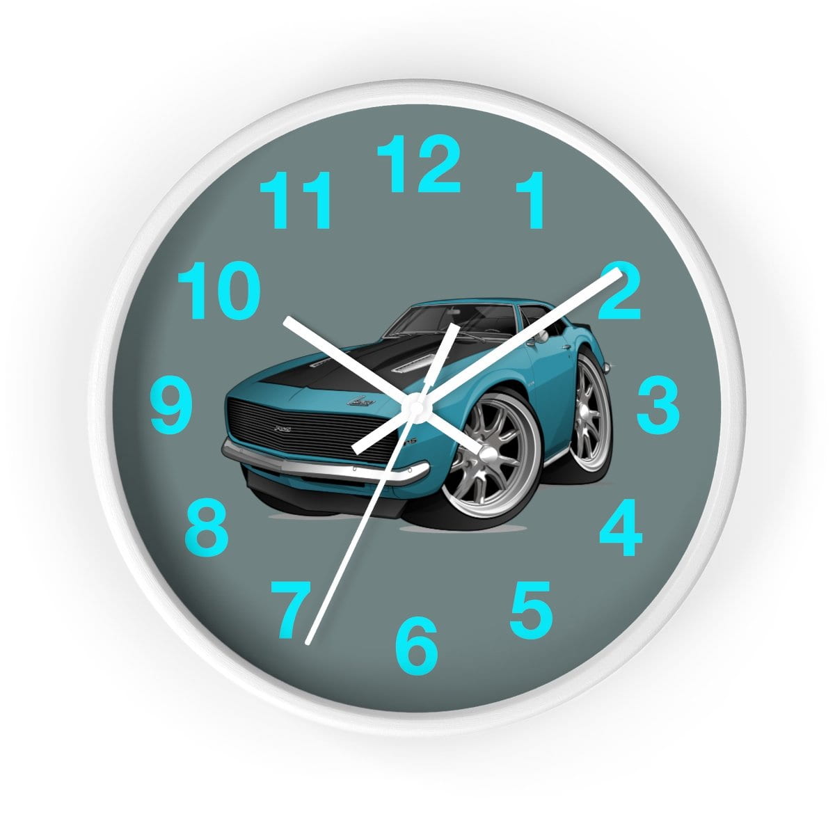 1st Generation Teal Camaro Wall clock