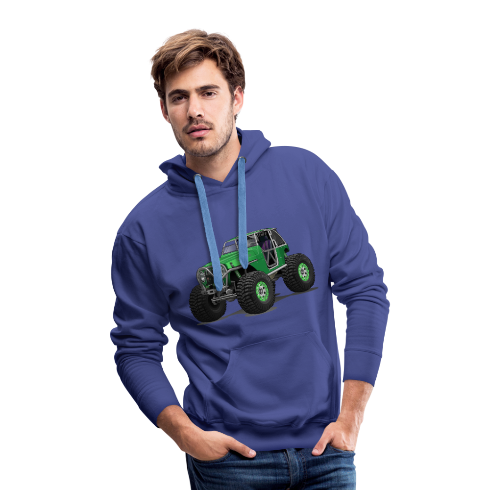 Green Jeep Rocktoy Rock Climber Car Art Men’s Premium Hoodie - royalblue