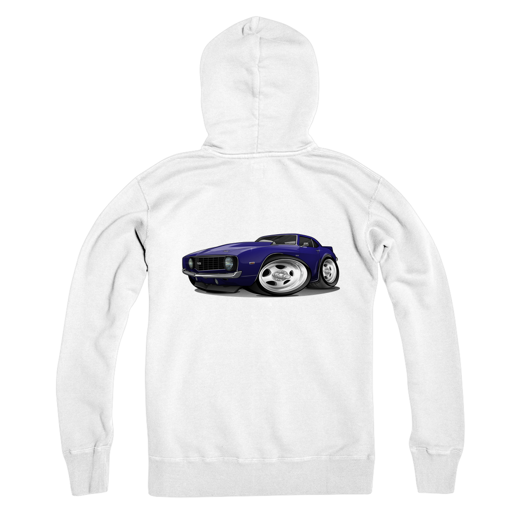 1st Generation Purple Camaro Premium Adult Zip Hoodie