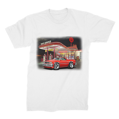 1978 El Camino Gas Station Route 66 Premium Jersey Men's T-Shirt
