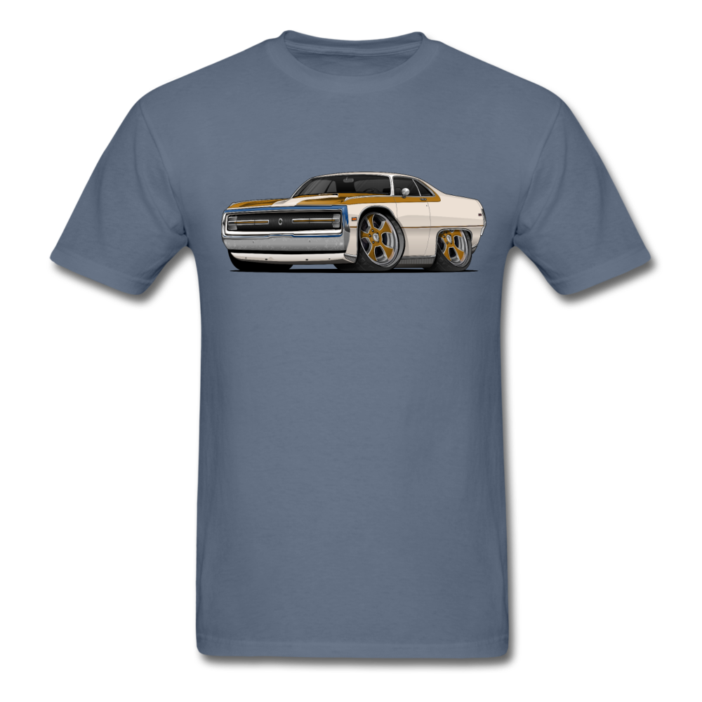 1970 Chrysler 300 Hurst Car Art Men's T-Shirt - denim