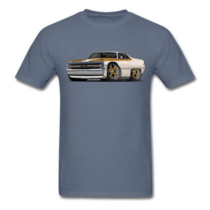 1970 Chrysler 300 Hurst Car Art Men's T-Shirt - denim