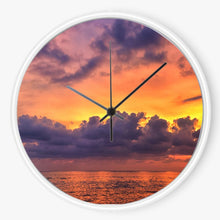 Cloudy Sunset 10 inch wall clock