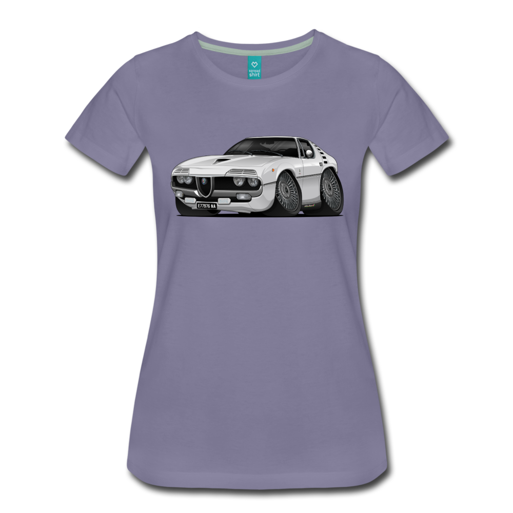 1971 Alfa Romeo Montreal Women’s Premium T-Shirt - washed violet