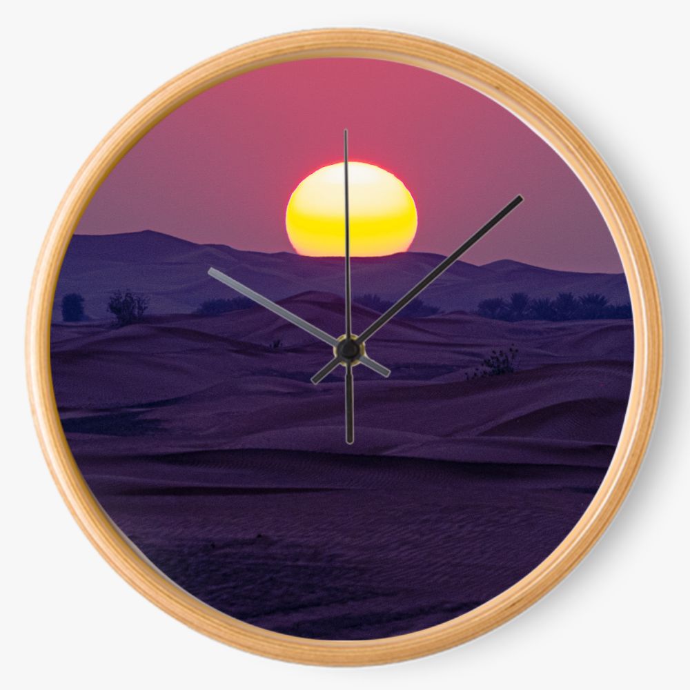 Desert Sunset 10 inch wall clock