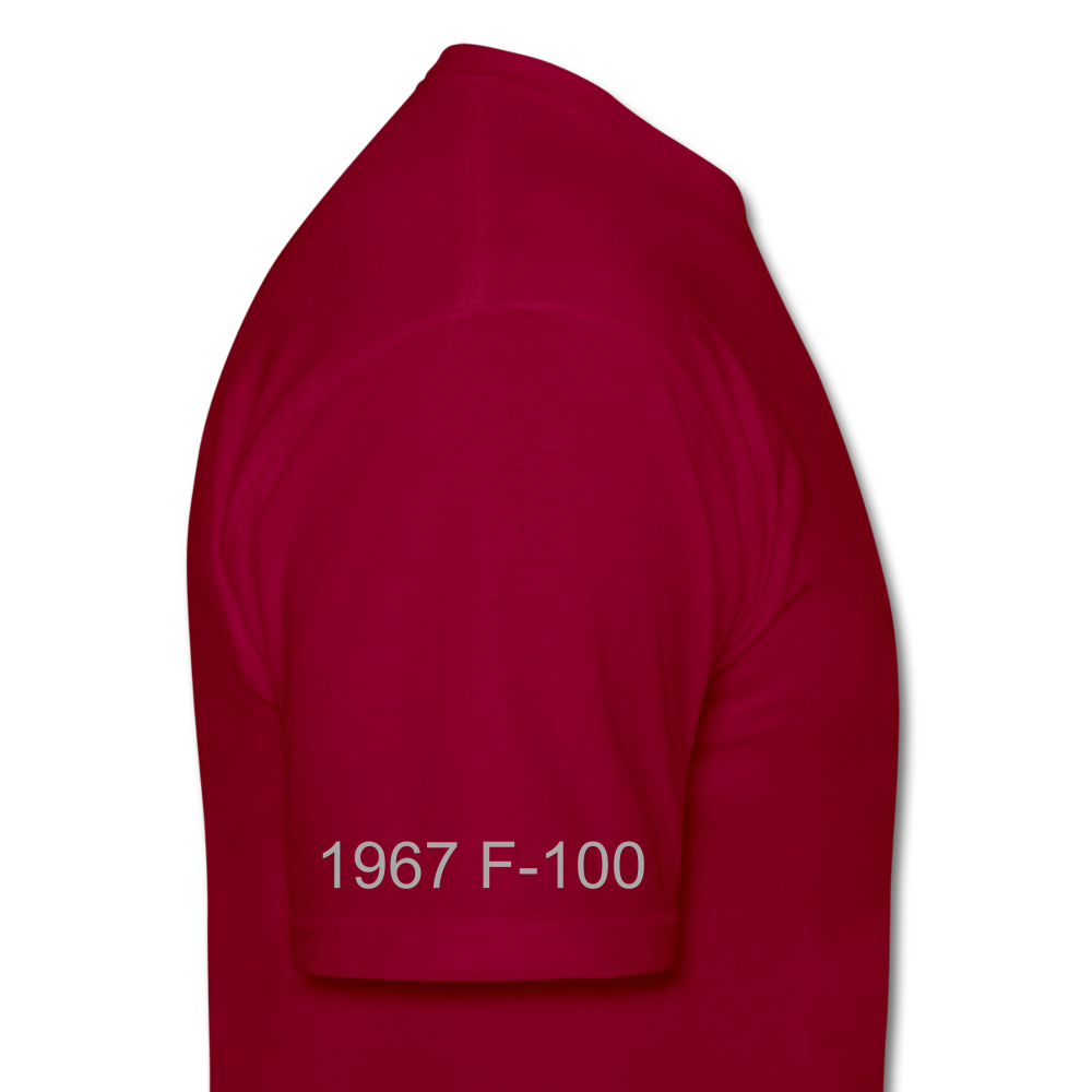 1967 Ford F-100 Men's T-Shirt - dark red