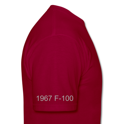 1967 Ford F-100 Men's T-Shirt - dark red
